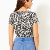 Etta Printed Scoop Neck Tee